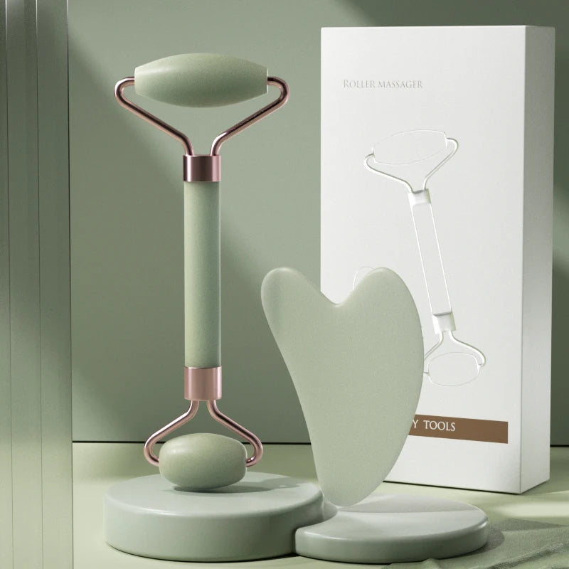Facial Massage Roller — Face, Neck & Eye Scraping Tool
